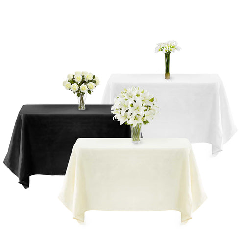 20pk Rectangular Polyester Fabric Tablecloths